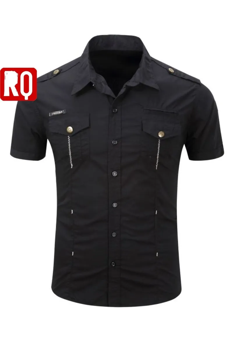 stylish black button up shirt