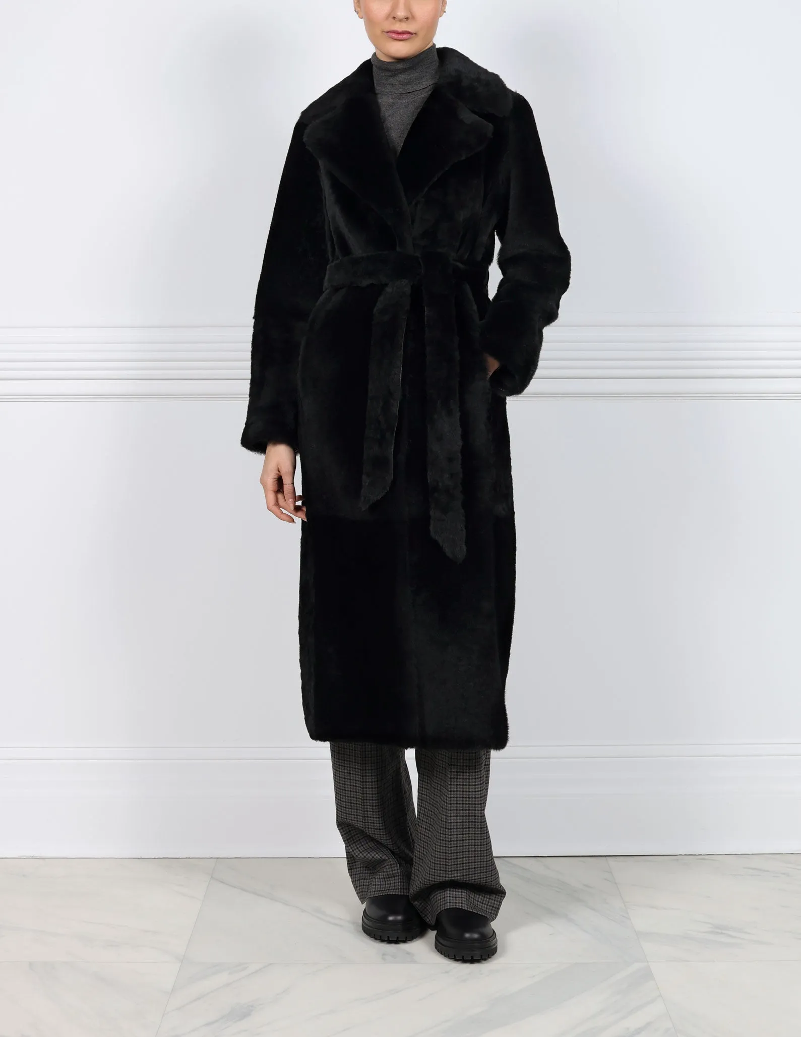 The Celine Shearling Trench Coat