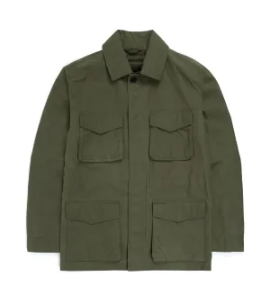 Trunk Blandford Waxed Cotton Field Jacket: Olive