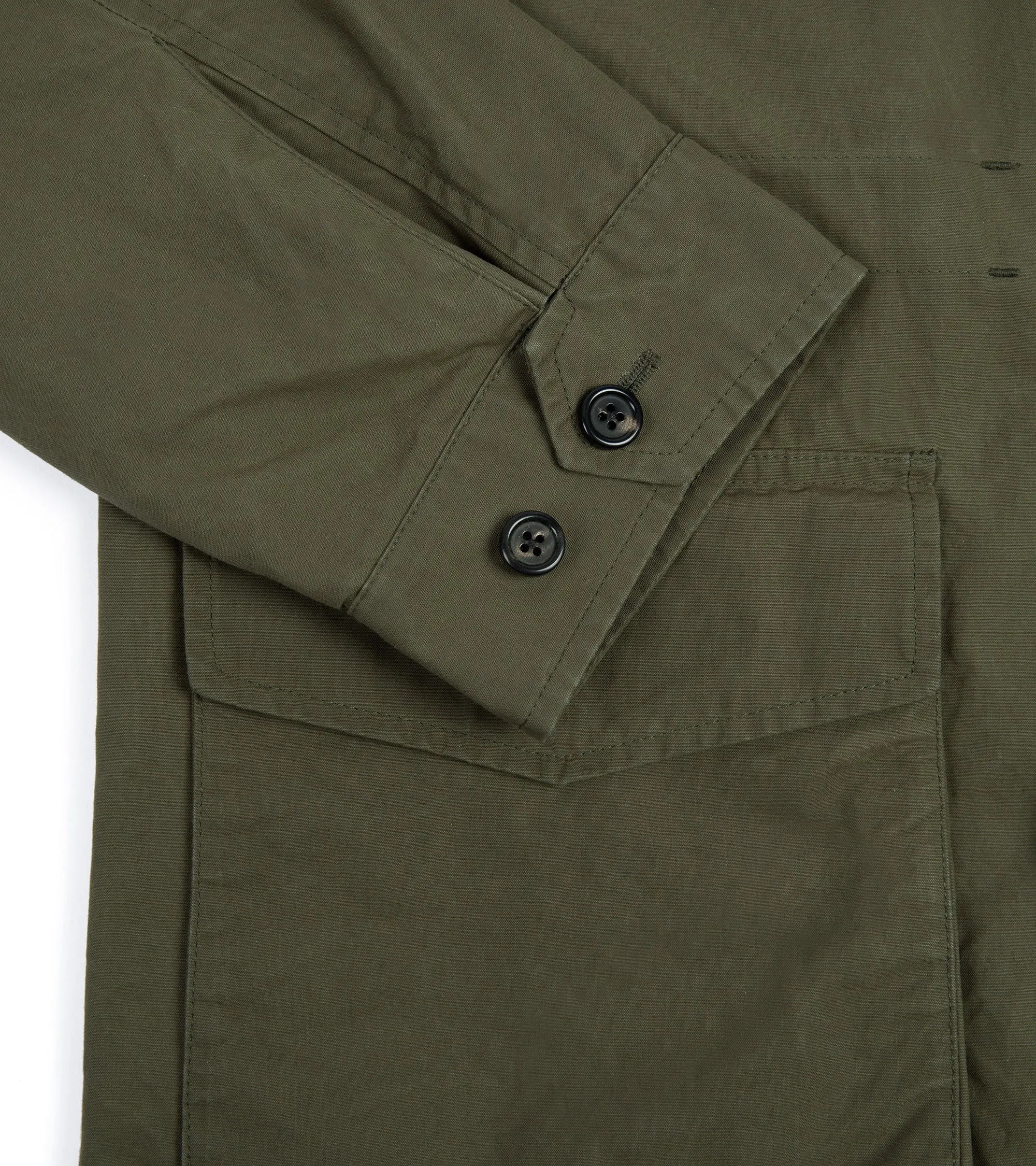 Trunk Blandford Waxed Cotton Field Jacket: Olive