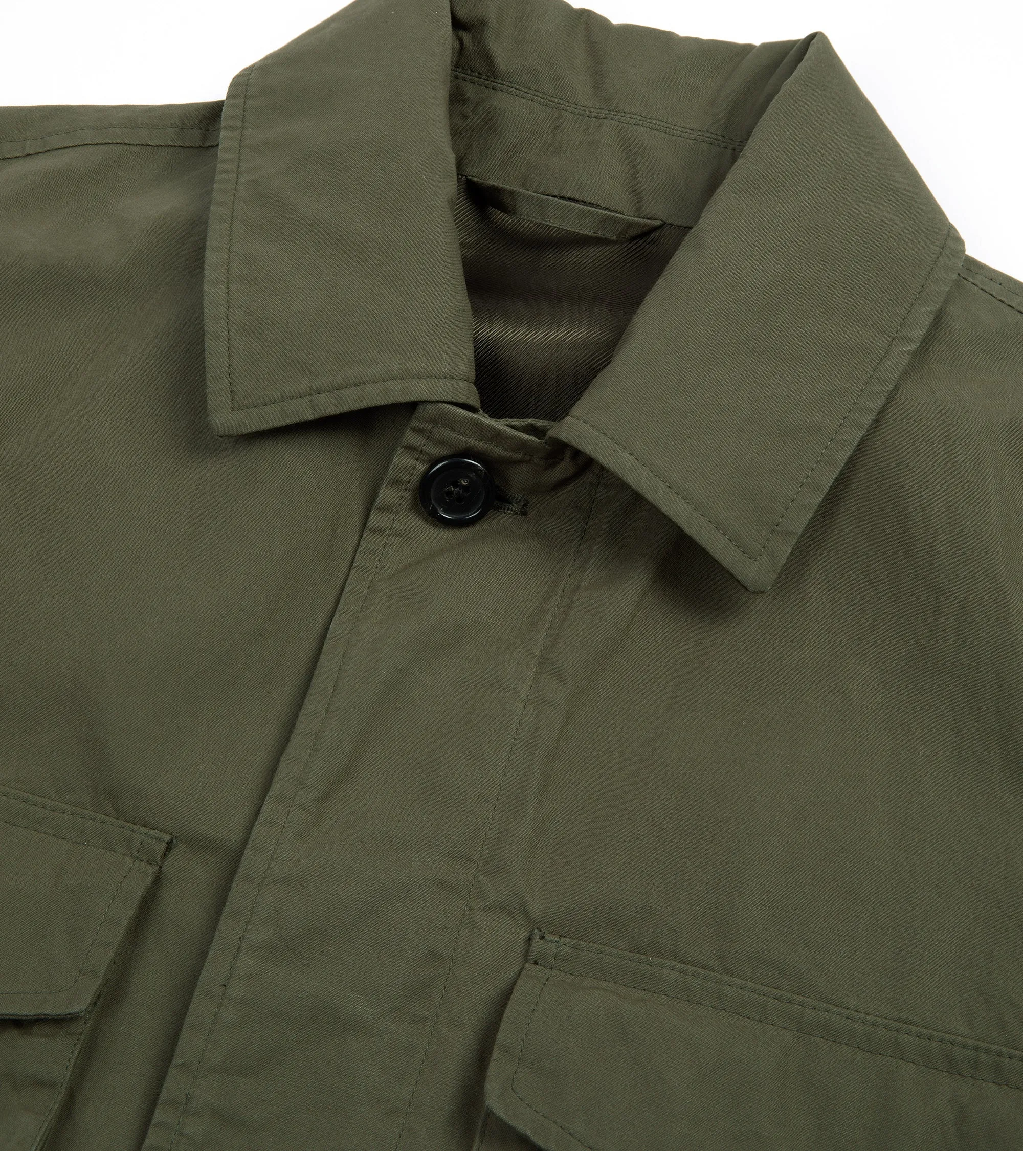 Trunk Blandford Waxed Cotton Field Jacket: Olive