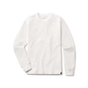 Waffle Cotton Crew - Antique White