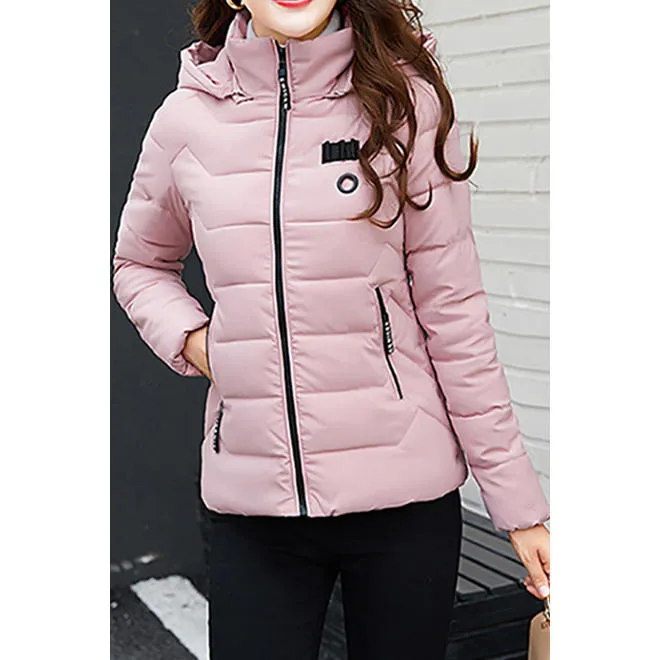 Women Slim & Stylish Cotton Padded Winter Jacket - WJC23612