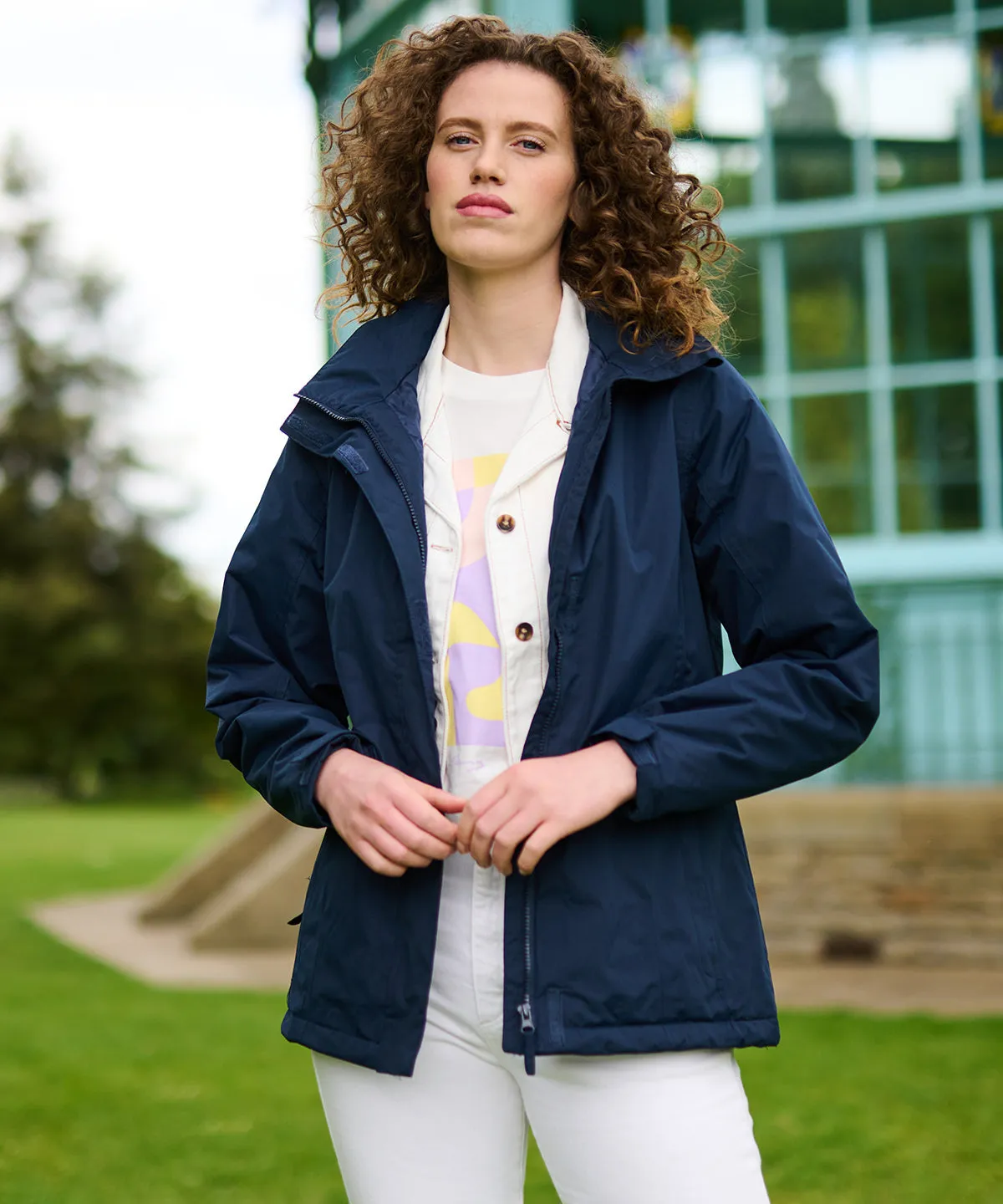 Womens Beauford insulated jacket | Navy