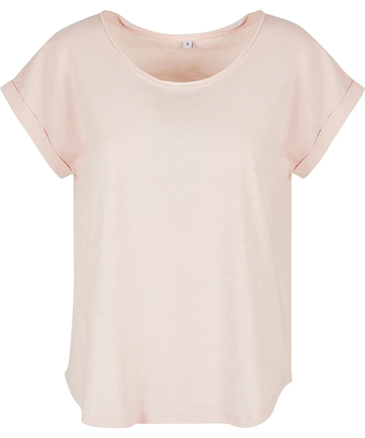 Womens long slub tee | Pink