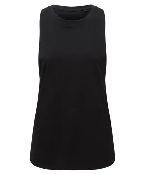 Womens TriDri® organic tank top | Black